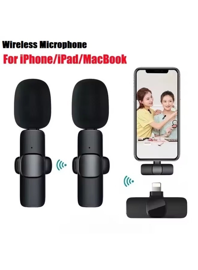 K9 Dual Wireless Microphone For iPhone Devices Professional Microphone For Mobile Phone and Live Broadcast - Image 1